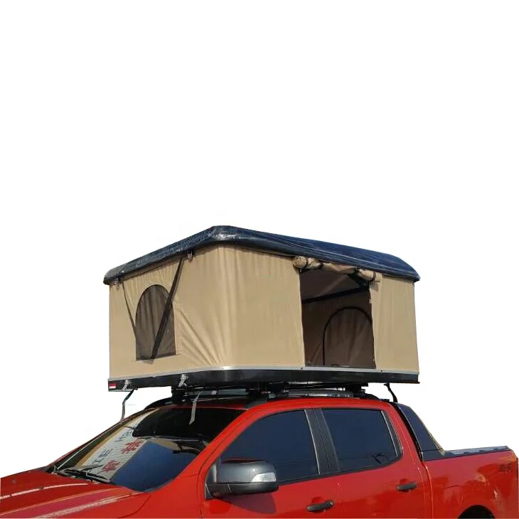 Pop up fiberglass hard shell car roof top camping tent