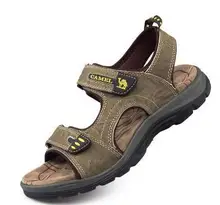 2015 free shipping Camel mens sandals slippers genuine leather cowhide sandals outdoor casual men leather sandals for men 8600