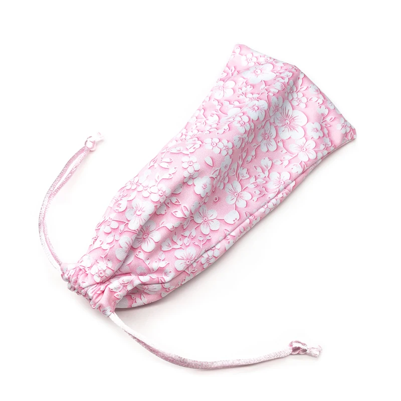Custom Logo Printed Microfiber Drawstring Sunglasses Pouch Glasses Bag