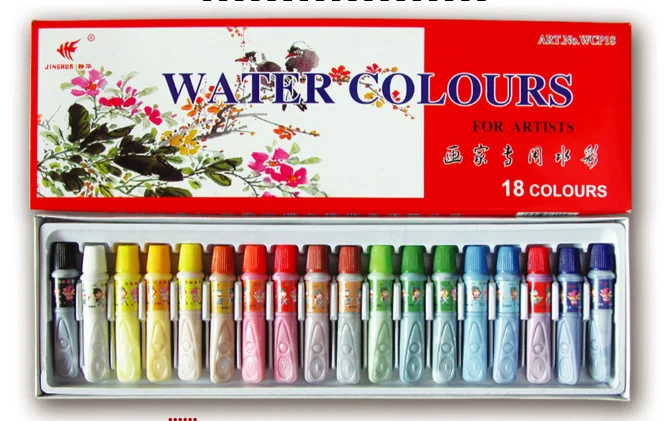 12colors acrylic paint sets for children with aluminum tube