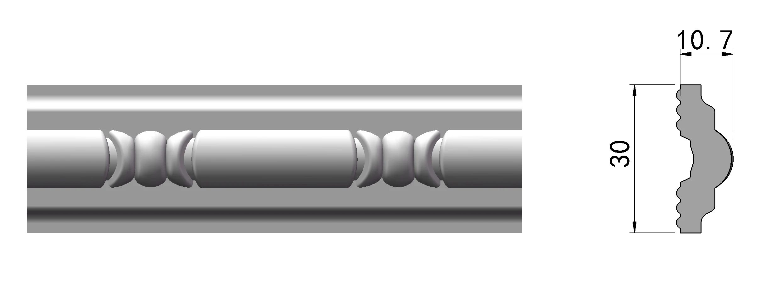 high quality eps foam cornice for decoration