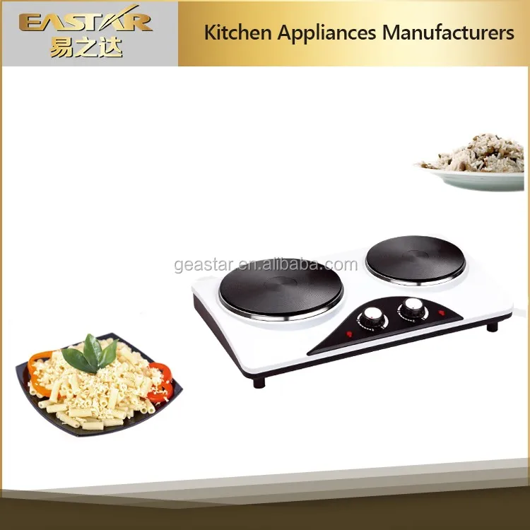 Горячая Распродажа электрическая плита с 2 горелками из твердого чугуна