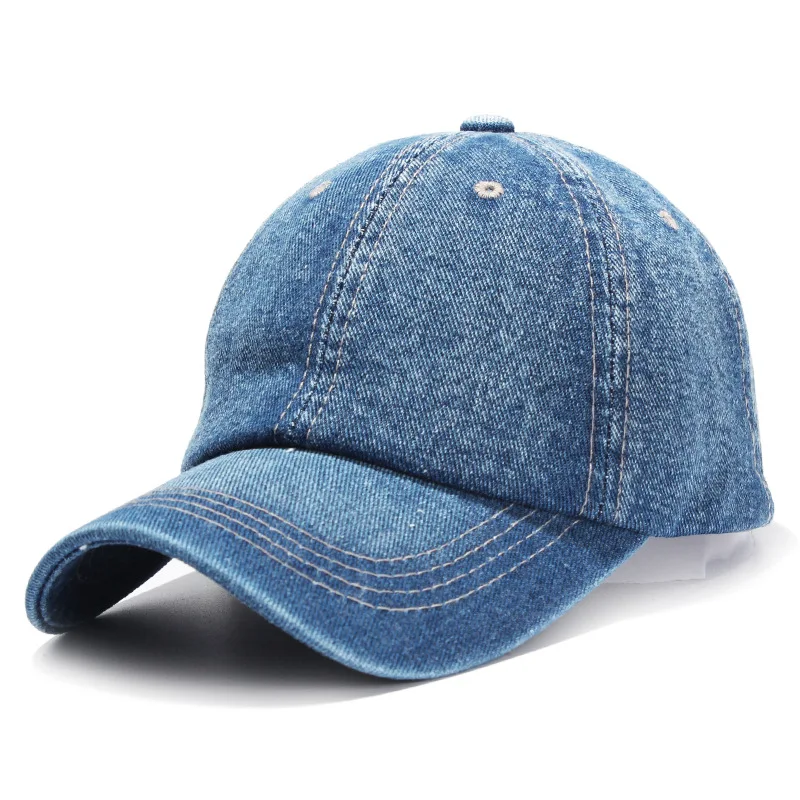 
Wefans 2018 custom Trendy baseball/golf casual cap cowboy denim sun hat cowboy baseball cap 