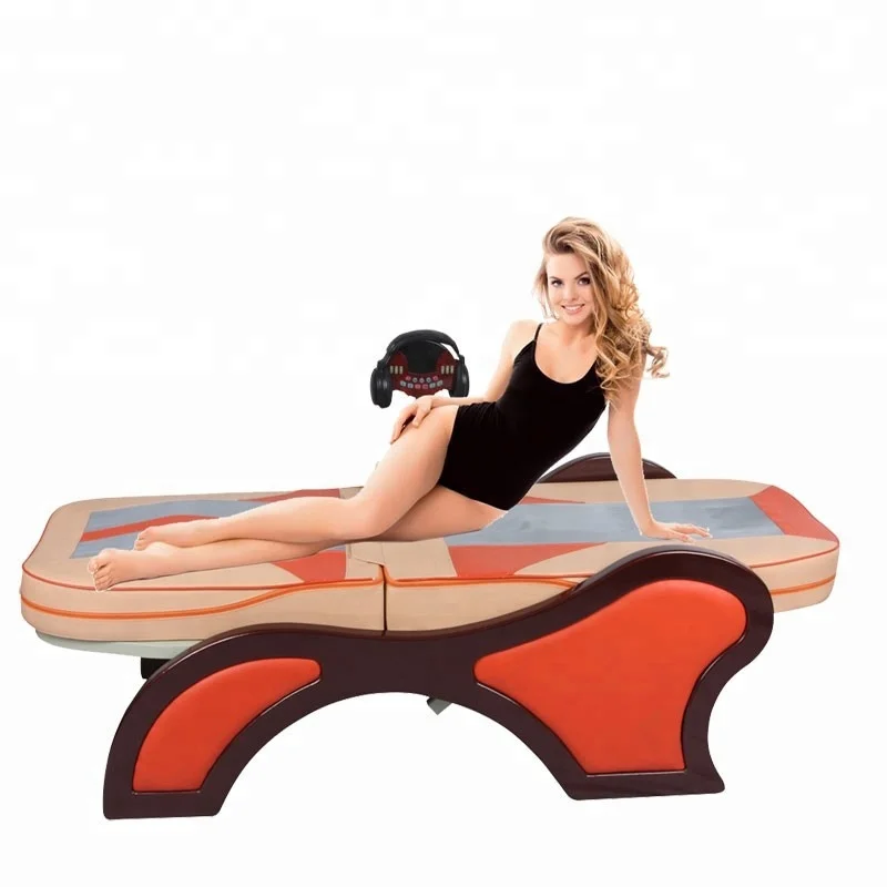 Уход за здоровьем, сертификация CE, красная электрическая термомассажная кровать