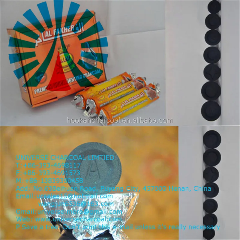Arab Shisha charcoal for smoking