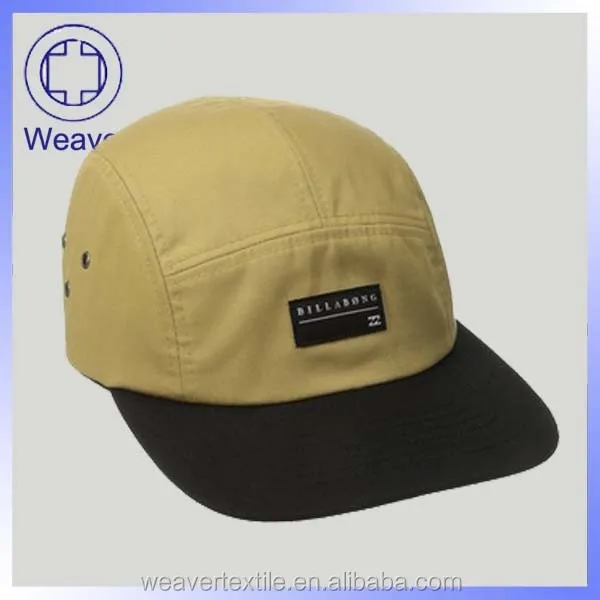 
100 Cotton Fabric Twill Flat 5-panel Adjustable Yupoong Snapback Cap Trucker Cap 