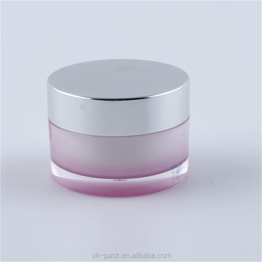 Прямая круглая акриловая банка для крема 5 г 15 г 30 г 50 г 100 г с алюминиевой крышкой