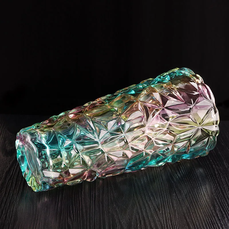 2019 wholesale crystal stained glass vase for home weddings decoration
