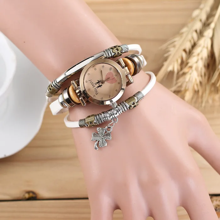 Wholesale Alibaba Ladies Quartz Leather Wrist Bracelet Vintage Watch Women 2018 JSW-0440