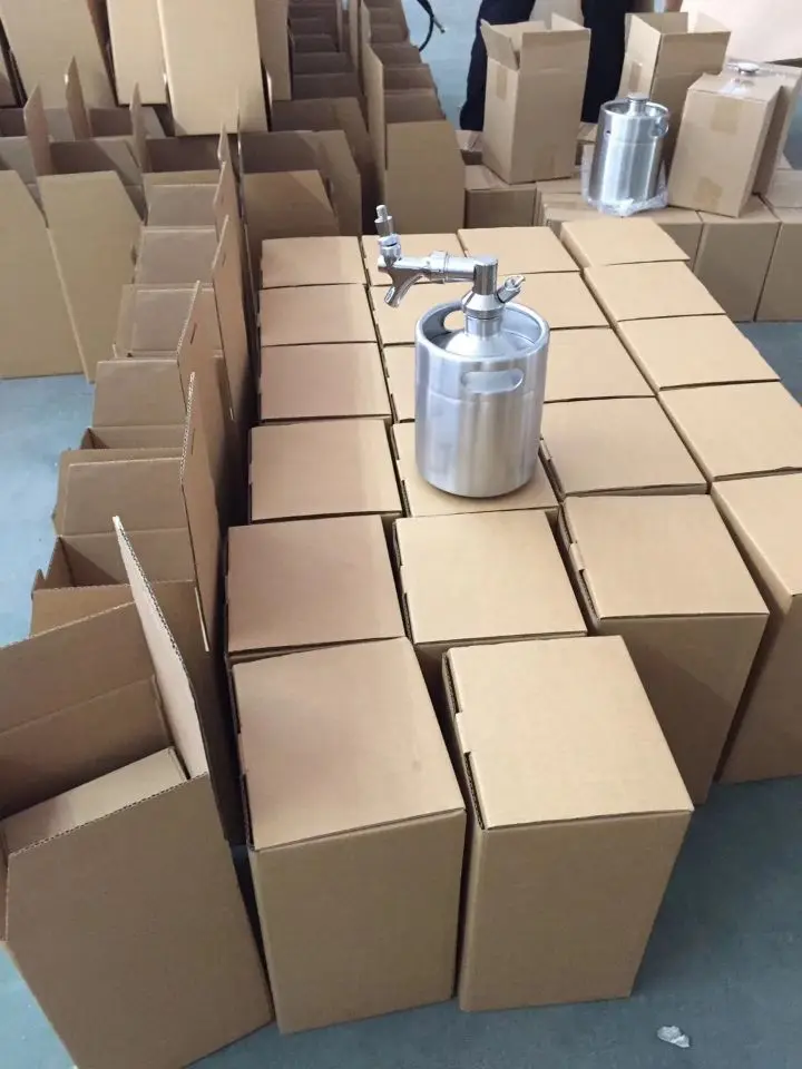 Top seller metal wine bottle 5L homebrew stainless steel  beer keg growler