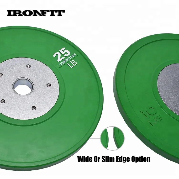 Heavy Duty KG LB Gym Training Coloured Competition Bumper Plates