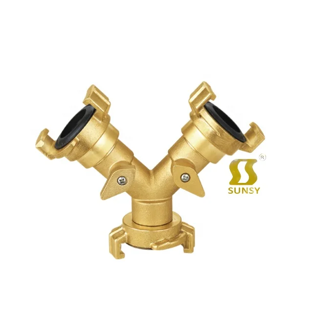 China Yuhuan sunsy shunshui Brass Geka hose coupling quick connector Hexagonal union nipple plug blanking cap elbow equal tee