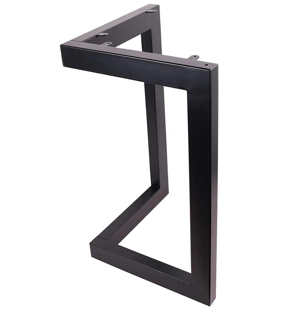 
New Design Metal Country Style L-Shaped Dining Table Legs Industrial Kitchen Table Legs 
