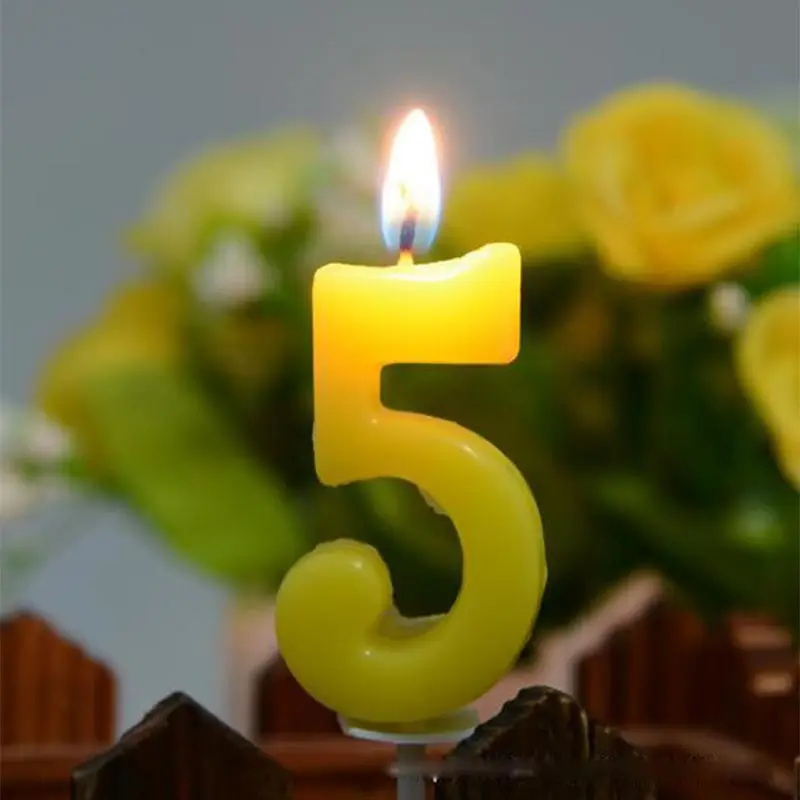 Eco Smokeless Arabic Numerals Birthday Party Candles, Manufacturer Wholesale