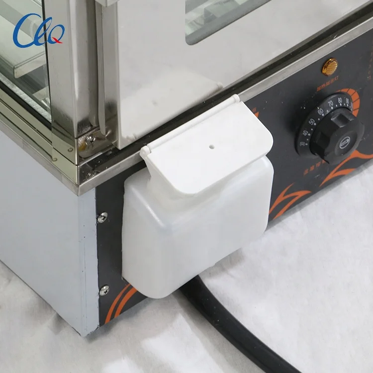 Fast pizza glass food warmer showcase display