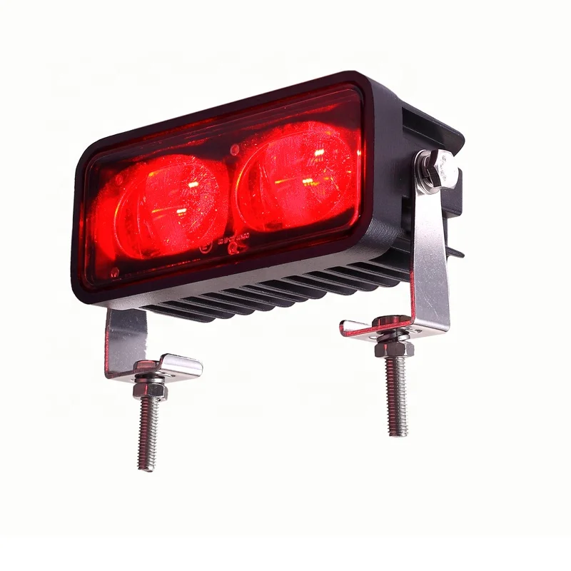 18W industrial forklift overhead crane red or blue hazardous area warning light E9 certification 10-80V DC