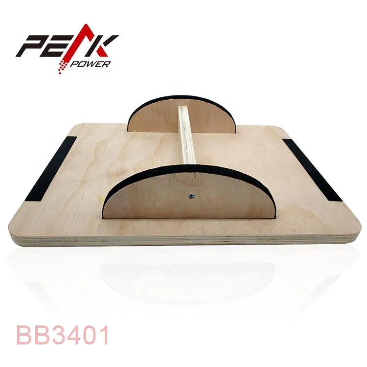 PeakPower Wood Kids Yoga Fitness Wobble Wooden Balance Board