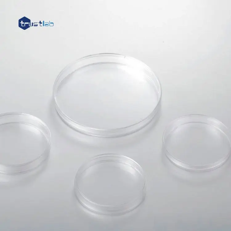 Lab cell culture glass petri dish