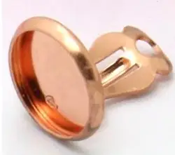 16mm Silver/Rose Gold/Antique Bronze Cameo Cabochon French Ear Clip Setting Blank Base DIY Earring Findings