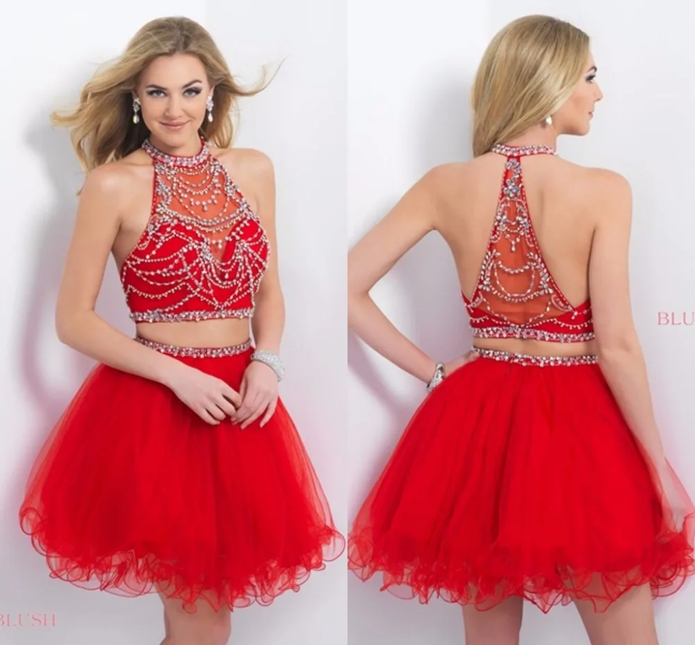 Two Piece Homecoming Dresses Clearance 