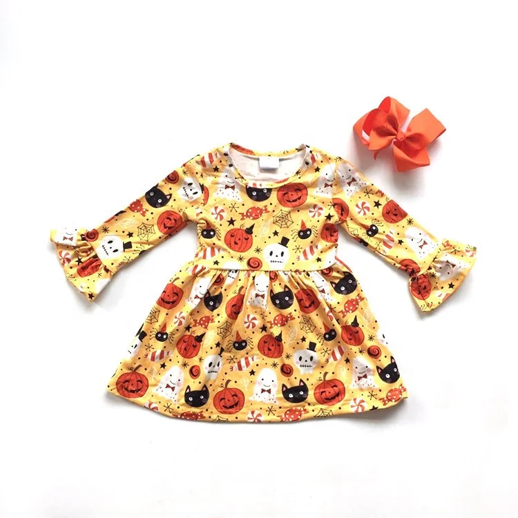 2020 children latest fashion Milk Silk 8 years girls dress Cotton kids clothes Pretty Girls Dancing Animal Designs ruffle Dress