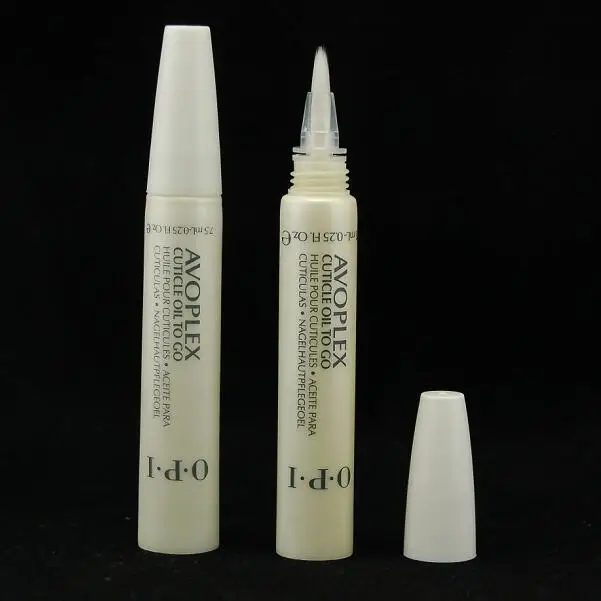 Best selling custom long nozzle lip balm cosmetic plastic tube with mini brush