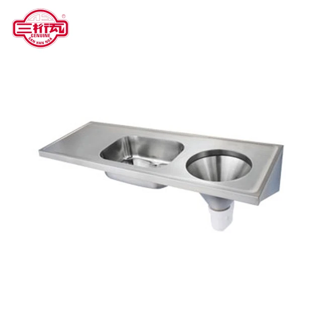 SS304 customized hospital surgical scrub sink  stainless steel with drainerboard hospital scrub sink