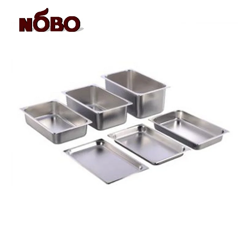 Hotel kitchen equipment deep food steam table pan set stainless steel gastronome steam gn pan with Lids