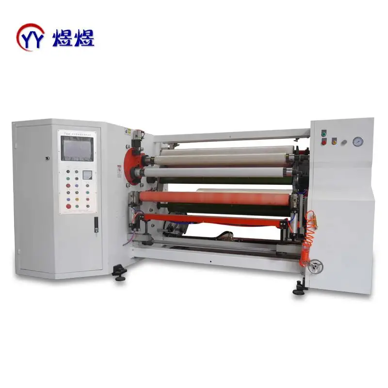 Fully automatic double shaft rewinding machine for BOPP