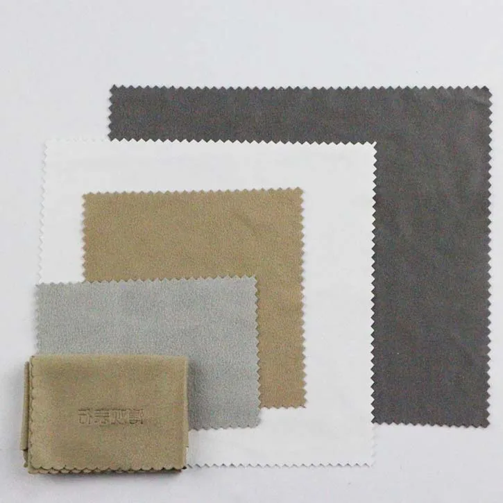 embossed printed chamois/suede microfiber cleaning cloth
