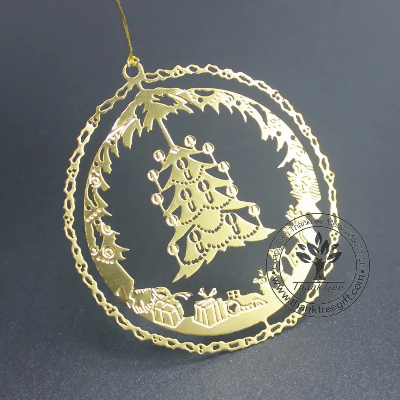 unique flat etched ornament with angel silhouette for Christmas tree ornament