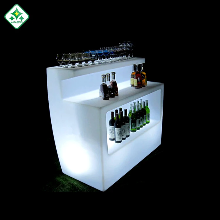 
Lighted mobile bar counter with colors change high-grade products 