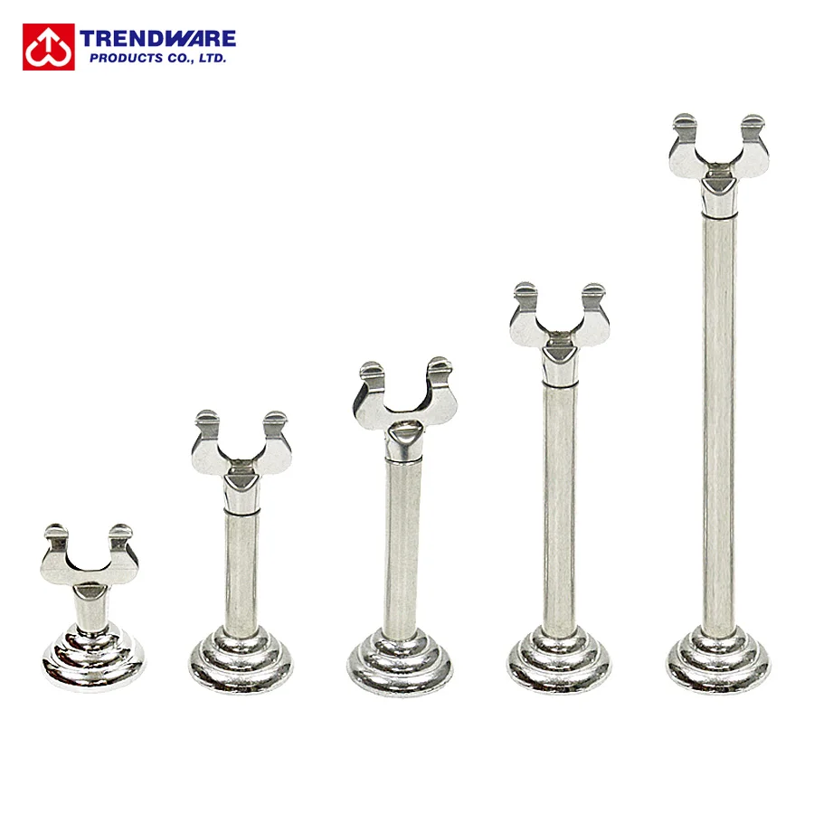 
Harp Clip Stainless Steel Table Place Menu Card Holder 