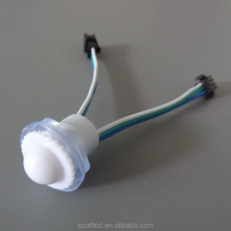 16mm transparent/milky cover LED pixel light rgb 16mm led point light