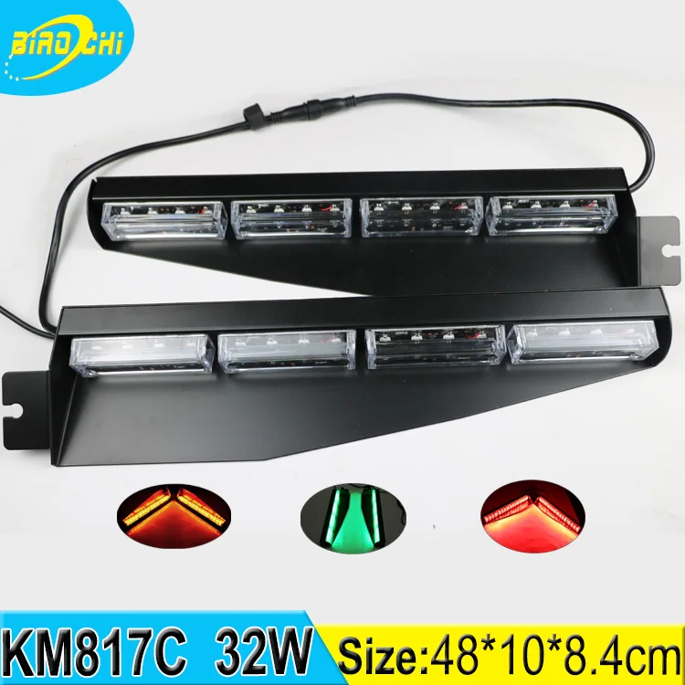 Customzie 32 Вт козырек огни супер яркий 12 В 24 В многоцветный трафика привело стробоскопа сигнальная лампа для полиции