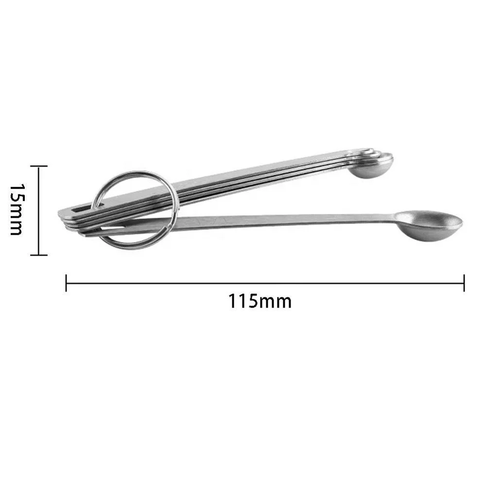 5 Pieces Mini Stainless Steel Measuring Spoons Set for Accurate Measure