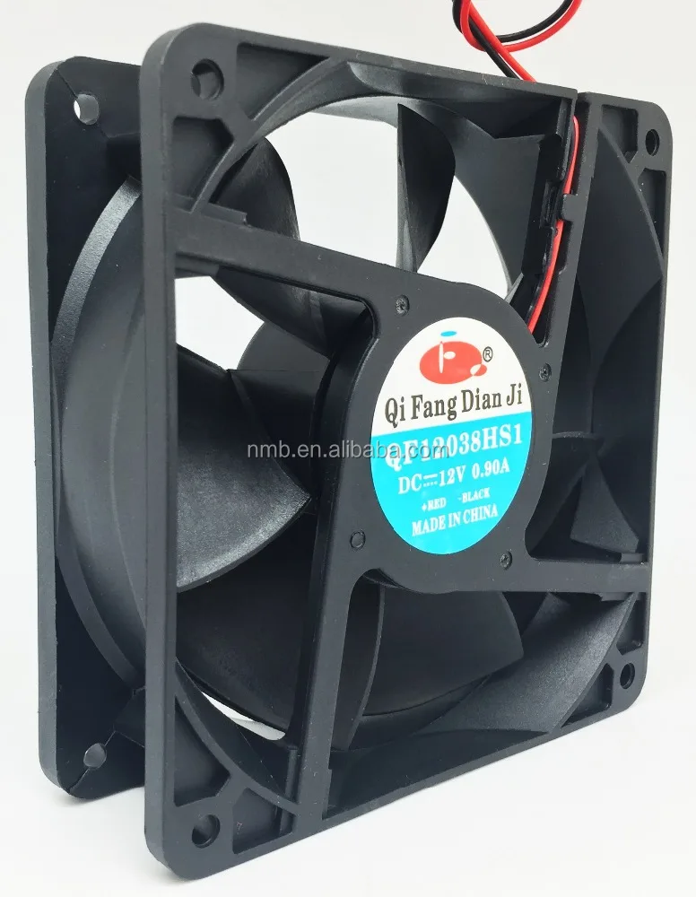 QFDJ 12 В 24 48 Высокого CFM 120x120x38 120 мм Тихий вентилятор ПОСТОЯННОГО ТОКА