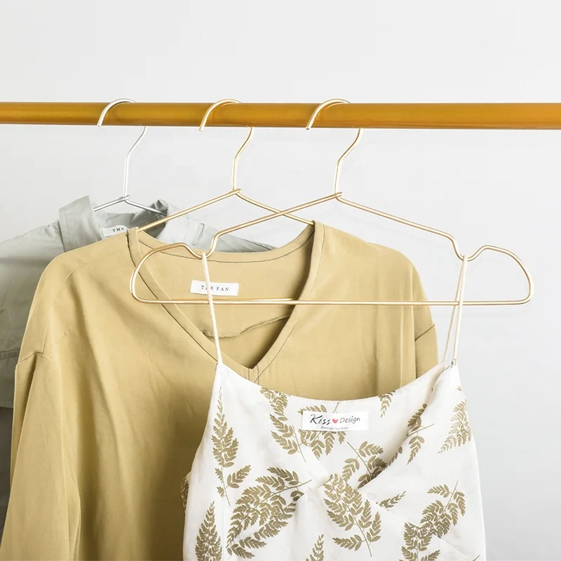 Многоцветная алюминиевая вешалка, Золотая вешалка, Металлическая Вешалка из розового золота, алюминиевая вешалка для хранения