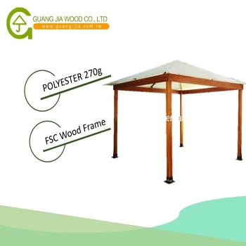 Deluxe Wood Garden Gazebo Tent