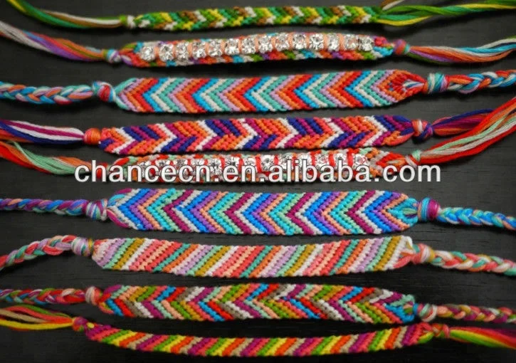 China Wholesale Custom  Woven Thread Friendship Handmade Bracelet