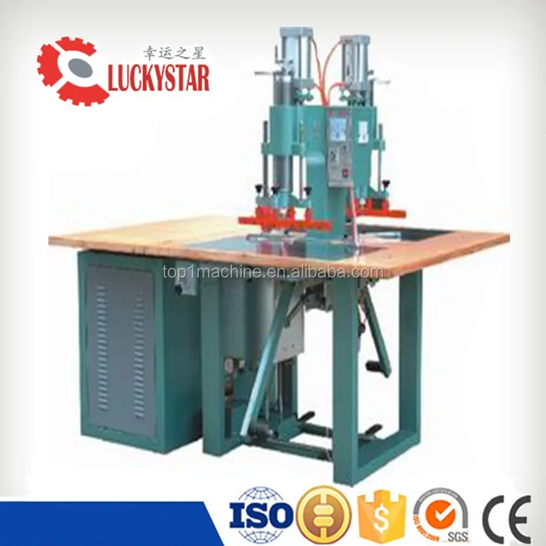 Double head RF pvc fabric welding machine