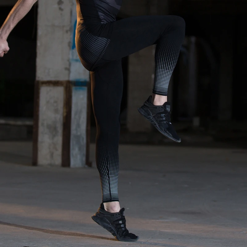 Sexy Mens Leggings GYM Leggins Sport 86% Polyester 14% Spandex Running Pants
