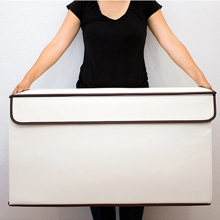 Custom Made In China High Quality Foldable Fabric Storage Box , storage cube for storaging doll toys