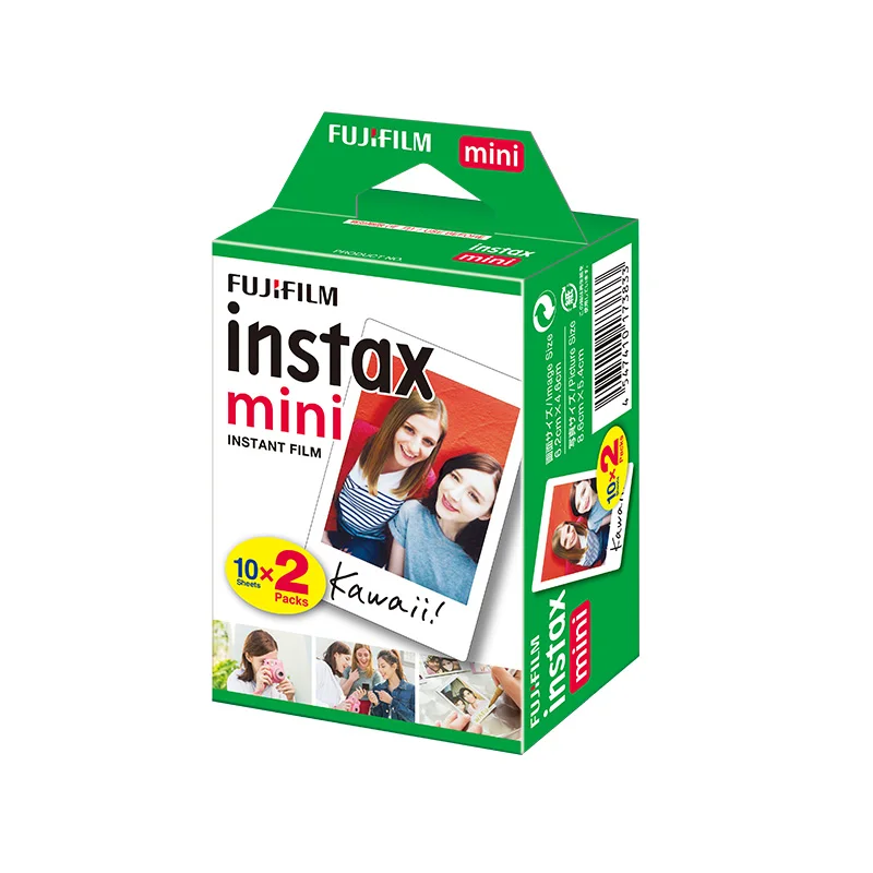 Fujifilm instax mini film instant film twin pack 20 Exposures  for mini8/min9/mini90 camera