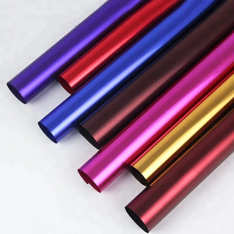 
Plastic glassine Metalized Paper Unique Christmas Gift Wrapping Paper 