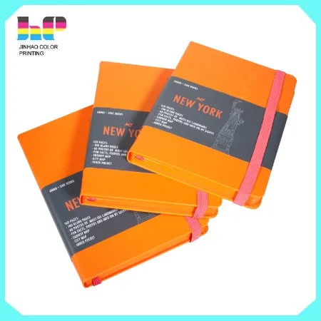 Moleskin fabric hardcover notebook /custom journal printing