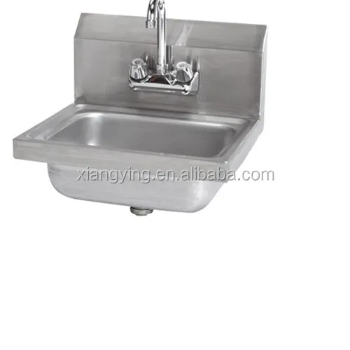 NSF Commercial kitchen Wall Mount stainless steel Hand Basin hand washing sink with faucet High quality welded sink