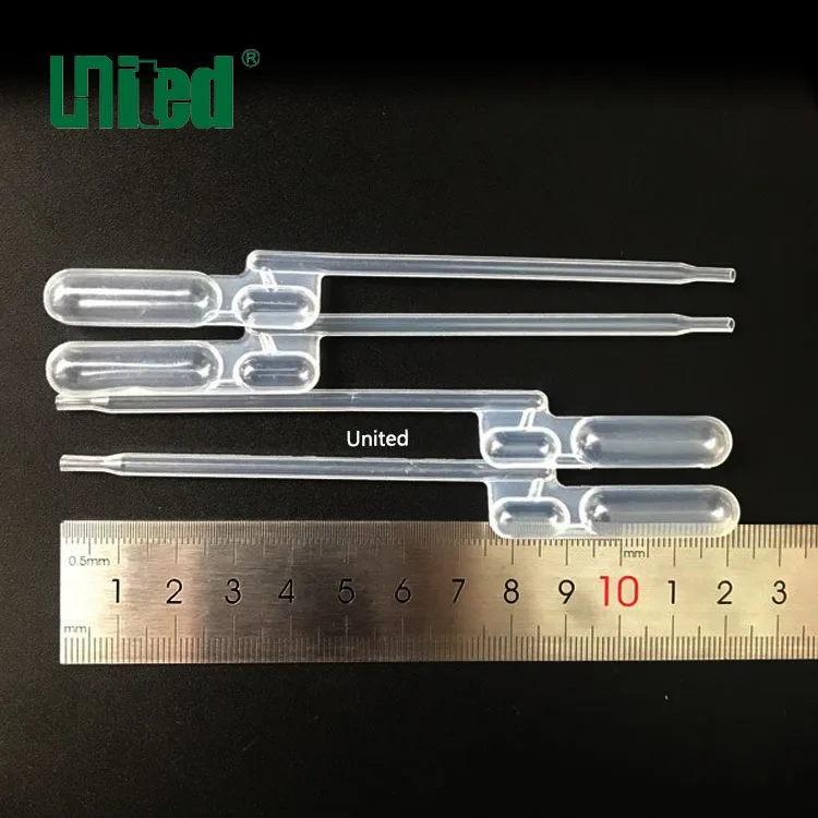 
650ul Double Bulb plastic pipette Transfer pipette for lab 