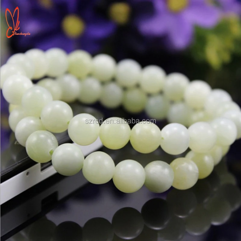 Natural stone bracelet new jade round beads bracelet jewelry