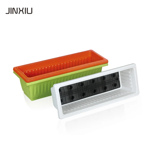 
Roman style rectangle Home Goods potato planter flower pots plastic 